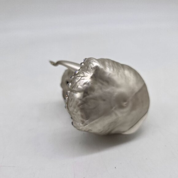 Inge Glass Elephant Ornament With Glitter Accents West Germany 3.5" - Picture 6 of 6